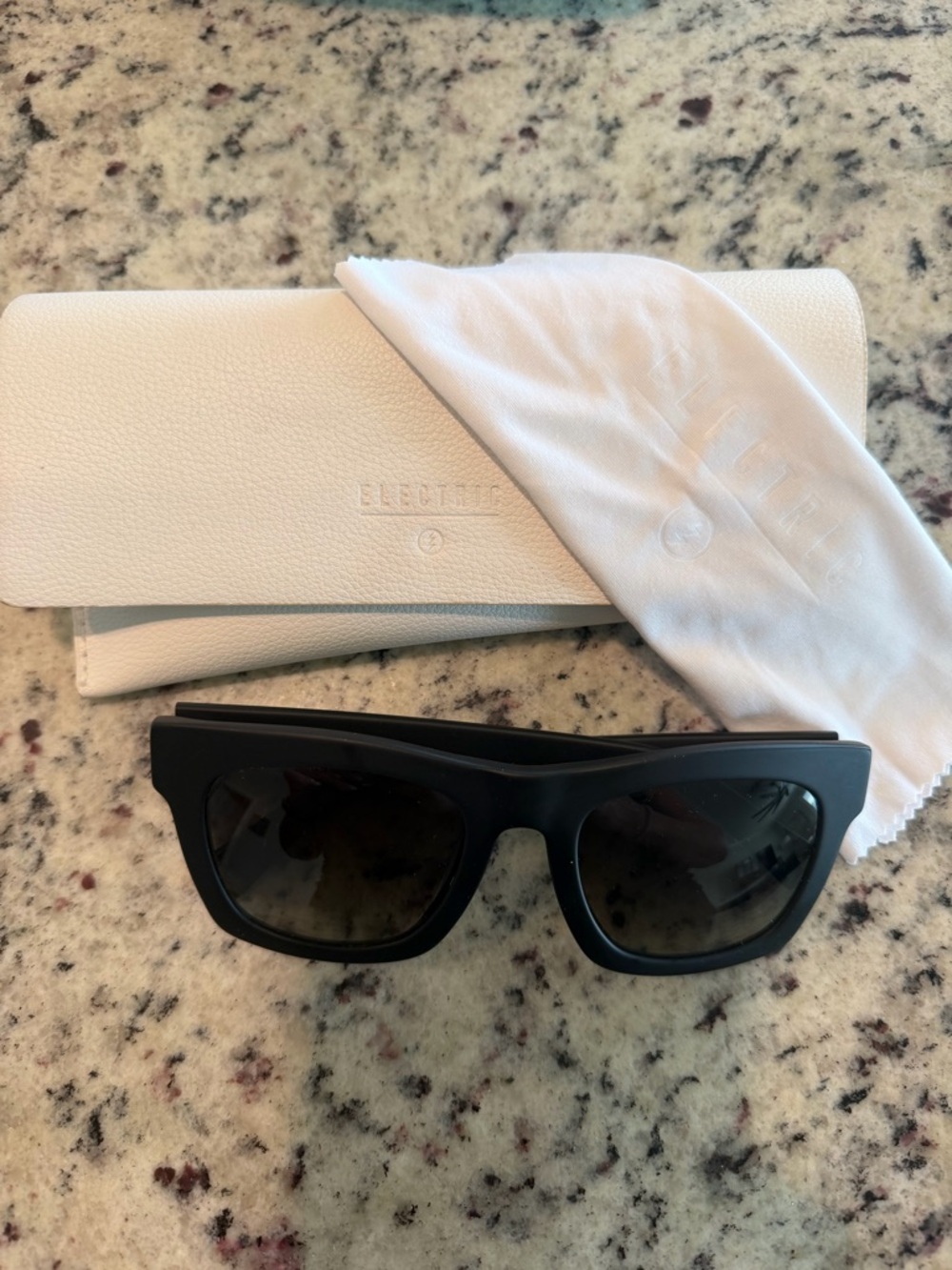 Electric Family Black Sunglasses with White Case